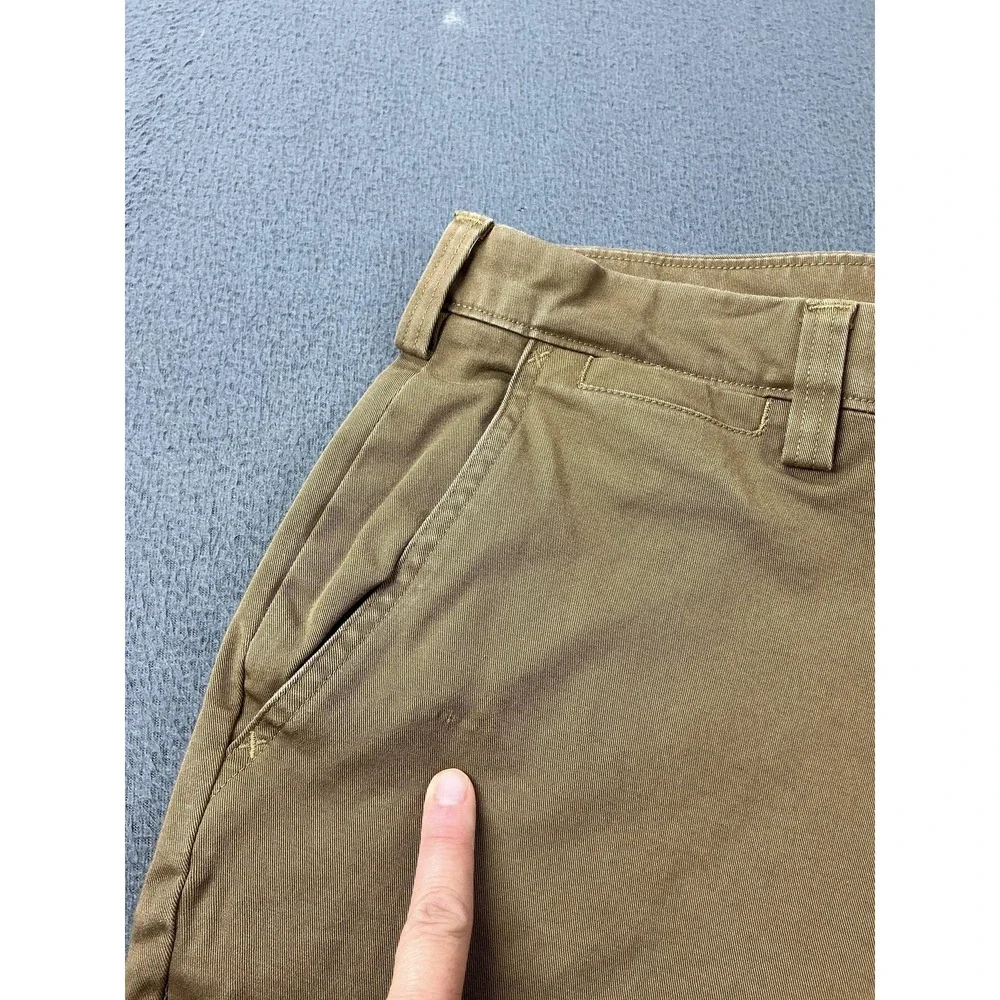 Duluth Trading Pants Mens 36x36 Khaki Brown Chino Relaxed Flex Baggy Ballroom